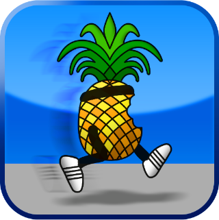This is the Quickpwn mascott. I guess it is a ninja pineapple... get it? pineAPPLE :P